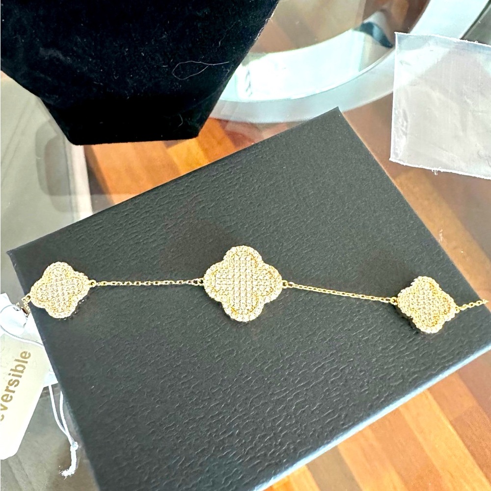 NWT Rachel Zoe Clover Bracelet